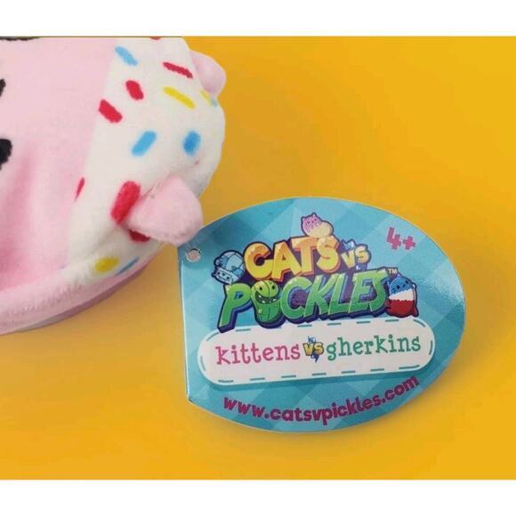Cats Vs Pickles KITTENS VS GHERKINS #17 Lil SPRINKS Plush Bean Bag 3" NWT - Picture 3 of 4